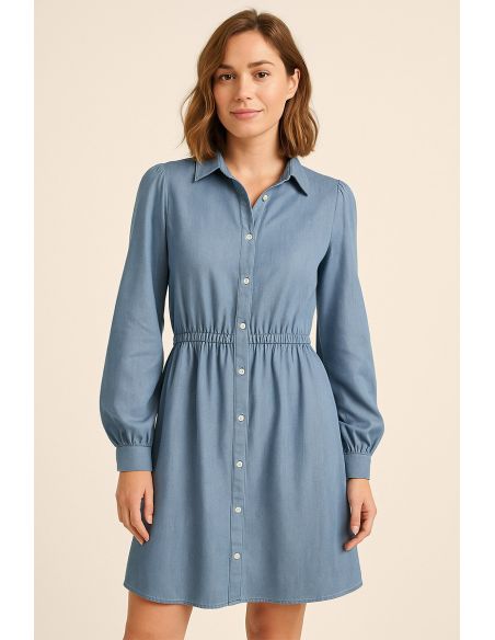 Tessuto tencel denim - Azzurro chiaro