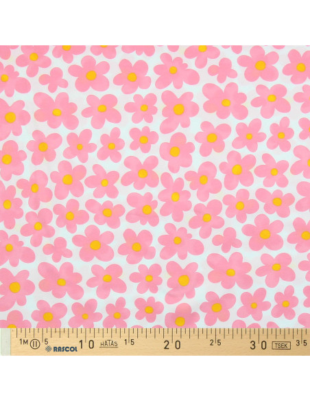 Tessuto jersey fiori - Rosa