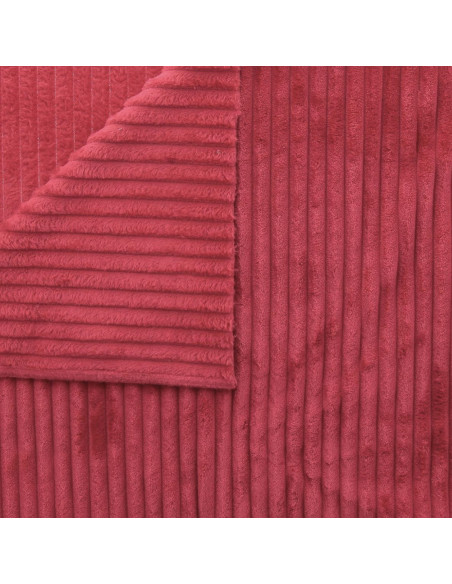 Tessuto minky a coste larghe - Terracotta