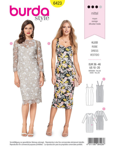 Modello di abito - Burda 6423