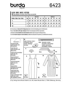 Modello di abito - Burda 6423 2