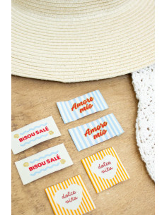Set di 6 etichette da cucire - Assortimento Dolce Vita 2