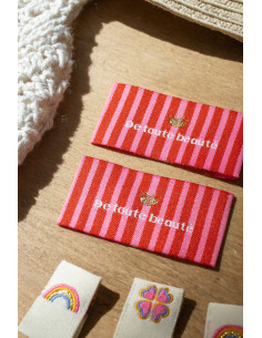 Set di 6 etichette da cucire - Assortimento Lucky charm 2