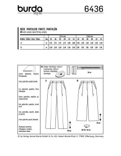 Modello di pantaloni - Burda 6436 2