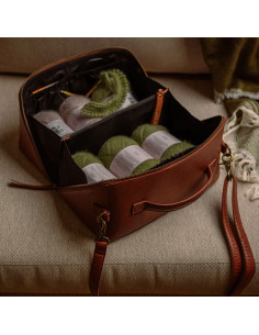 Borsa a tracolla Muud Cleo midi - Marrone Ricco