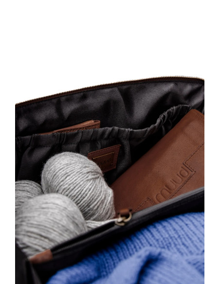 Borsa a tracolla Muud Cleo midi - Marrone Ricco