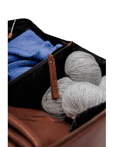 Borsa a tracolla Muud Cleo midi - Marrone Ricco