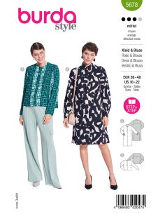 Modello di abito e camicetta - Burda 5678