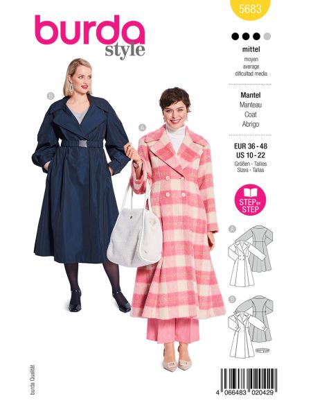 Modello di cappotto - Burda 5683
