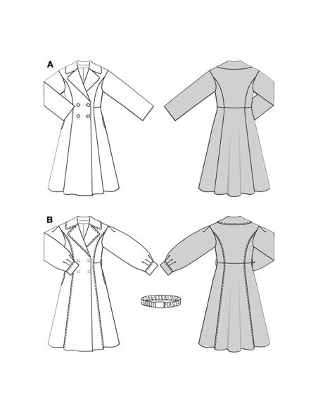 Modello di cappotto - Burda 5683