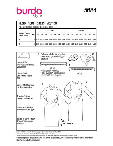 Modello di abito - Burda 5684