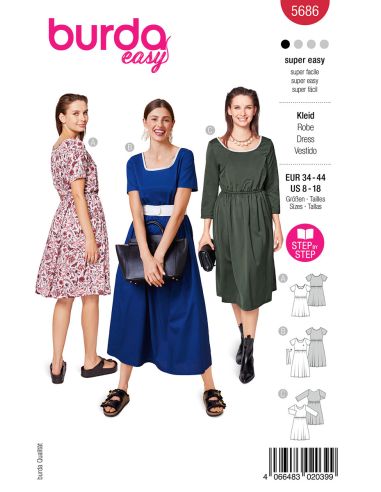 Modello di abito - Burda 5686