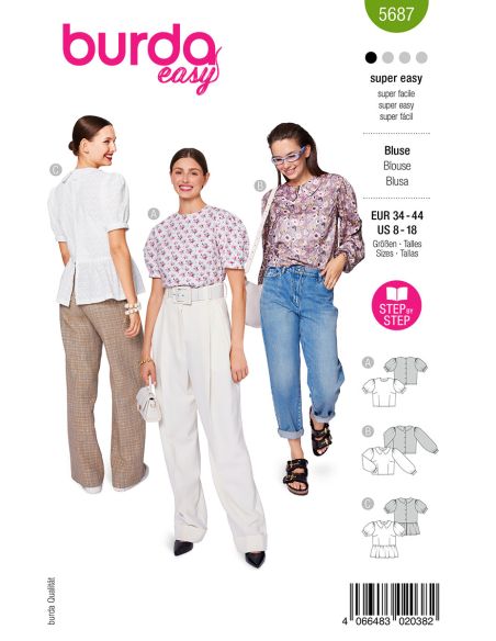Modello di camicetta - Burda 5687