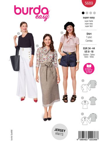 Modello di T-shirt - Burda 5689