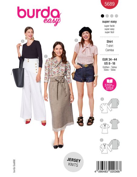 Modello di T-shirt - Burda 5689