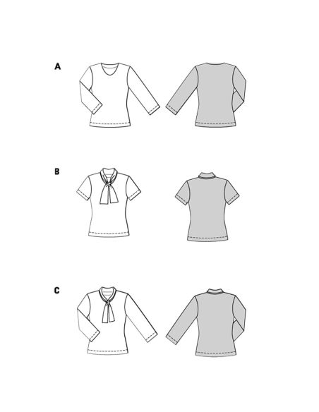 Modello di T-shirt - Burda 5689