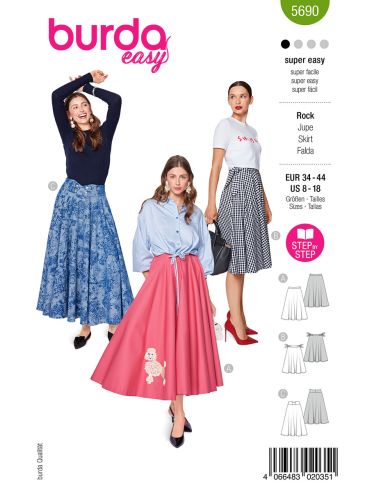Modello di gonna - Burda 5690