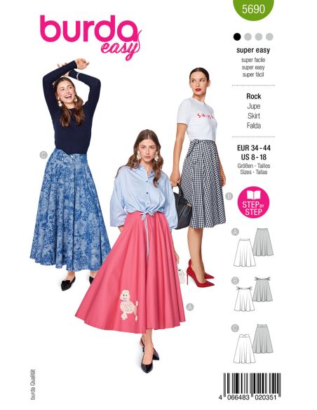 Modello di gonna - Burda 5690