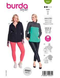 Modello di T-shirt - Burda 5691