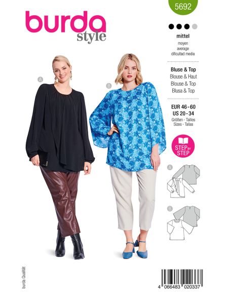 Modello di camicetta - Burda 5692