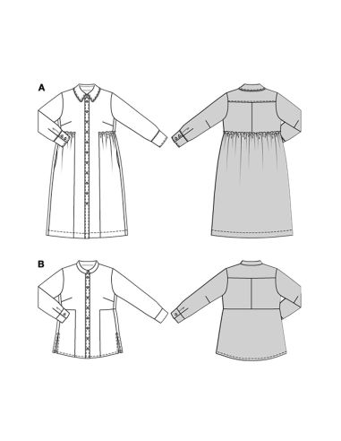 Modello di abito e camicetta - Burda 5693