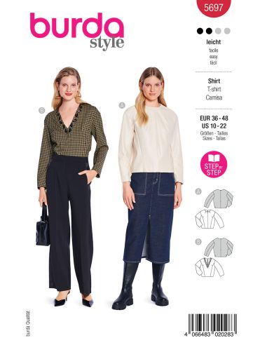 Modello di T-shirt - Burda 5697