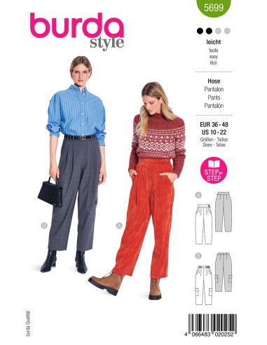 Modello di pantaloni - Burda 5699