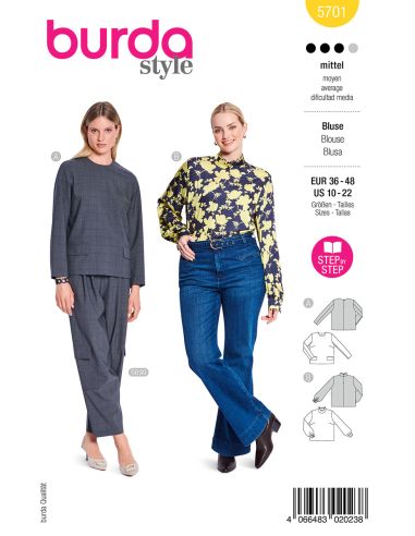 Modello di camicetta - Burda 5701
