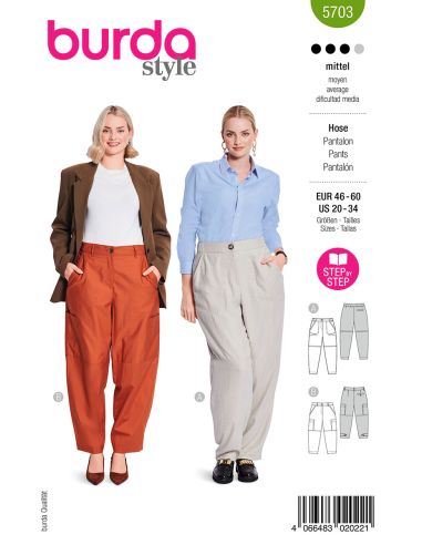 Modello di pantaloni - Burda 5703