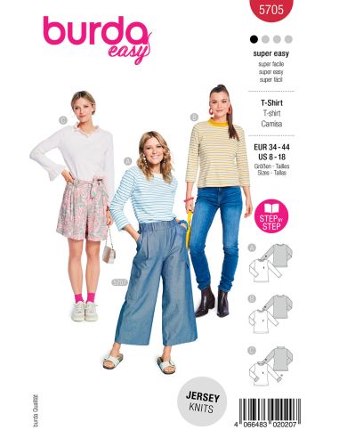 Modello di T-shirt - Burda 5705
