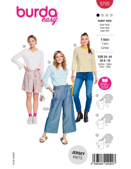 Modello di T-shirt - Burda 5705