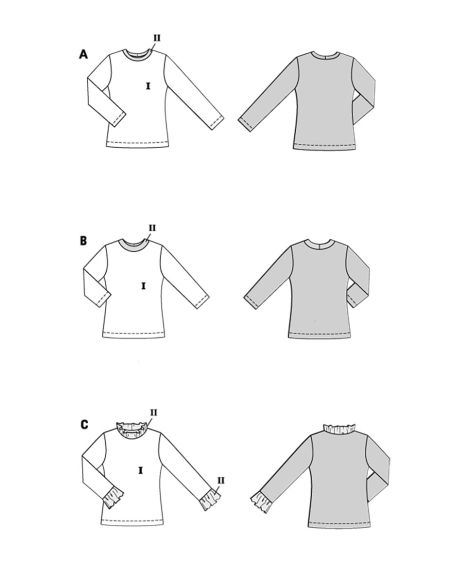 Modello di T-shirt - Burda 5705