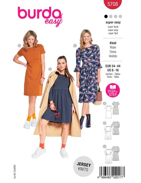 Modello di abito - Burda 5708