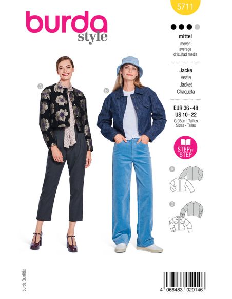 Modello di giacca - Burda 5711
