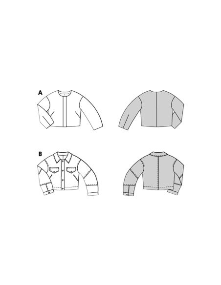Modello di giacca - Burda 5711