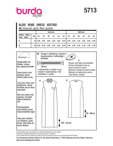 Modello di abito - Burda 5713