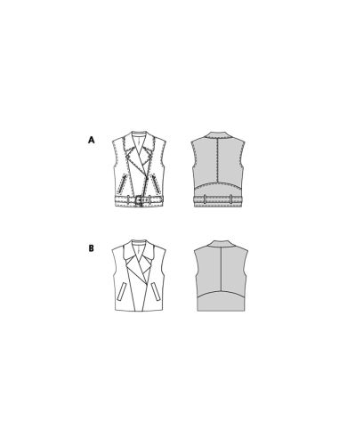 Modello di gilet - Burda 5714