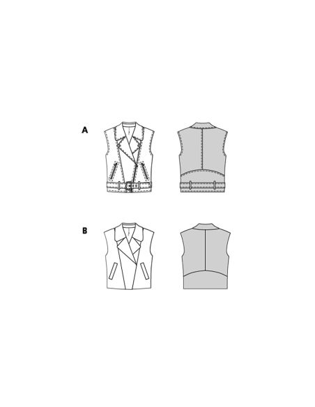 Modello di gilet - Burda 5714