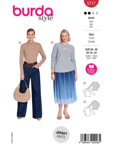 Modello di T-shirt - Burda 5717