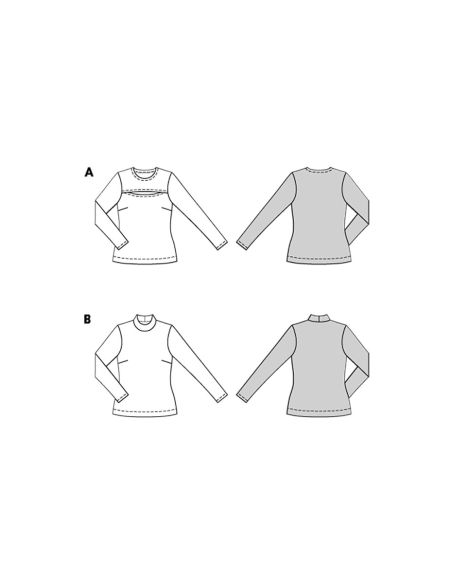 Modello di T-shirt - Burda 5717