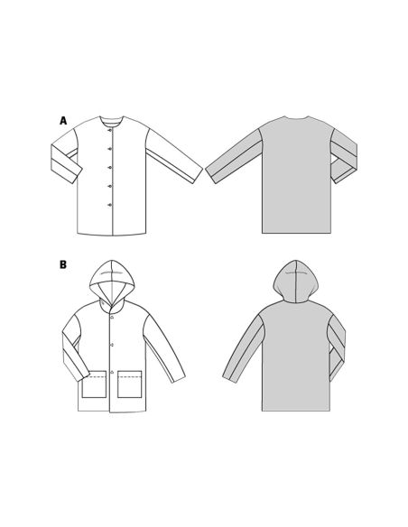 Modello di cappotto - Burda 9207