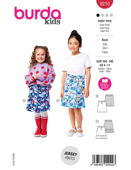 Modello di gonne - Burda 9210