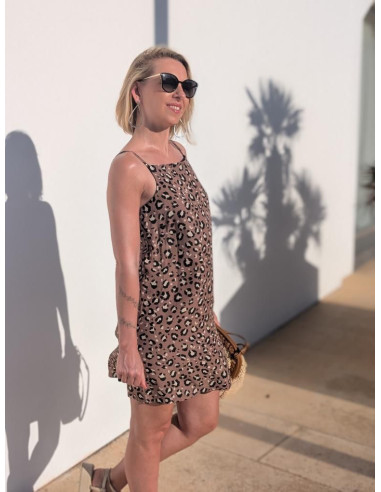 Tessuto popeline di viscosa Mocha - My Dress Made