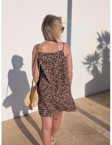 Tessuto popeline di viscosa Mocha - My Dress Made