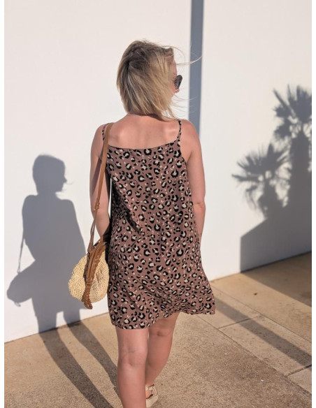 Tessuto popeline di viscosa Mocha - My Dress Made