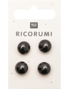 Carta di 4 occhi 11 mm nero Ricorumi