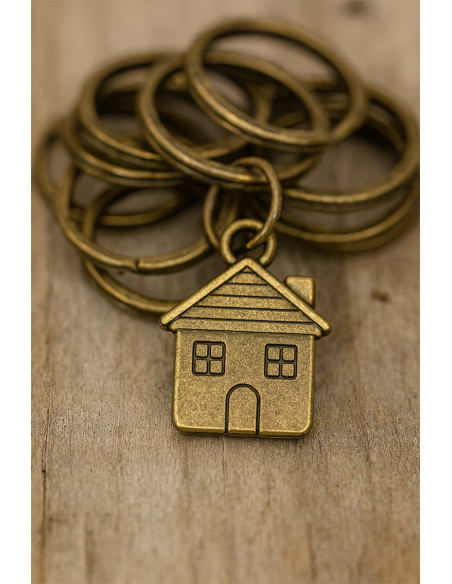 Anelli portachiavi rotti 25 mm bronzo