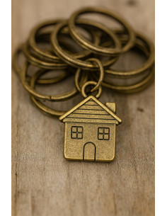 Anelli portachiavi rotti 30 mm bronzo 2