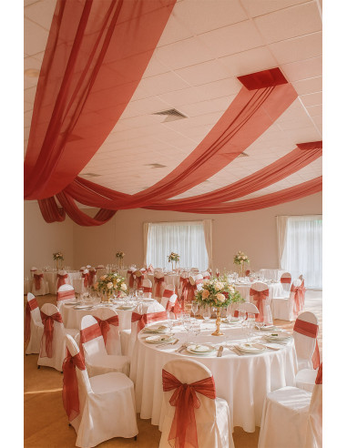 Tessuto organza - Bordeaux