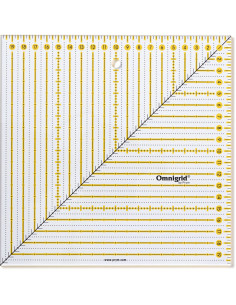Righello patchwork Omnigrid quadrato 20 x 20 cm 2